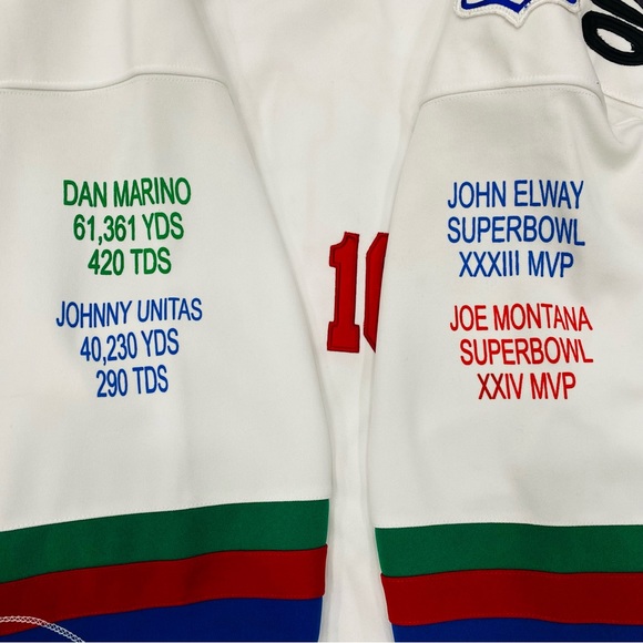 Mitchell N Ness Quarterbacks Of The Century Limited Edition Football Jersey 4XL - Picture 7 of 14